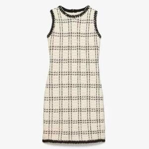 Tory Burch Tweed Shift Mini Dress Size Small